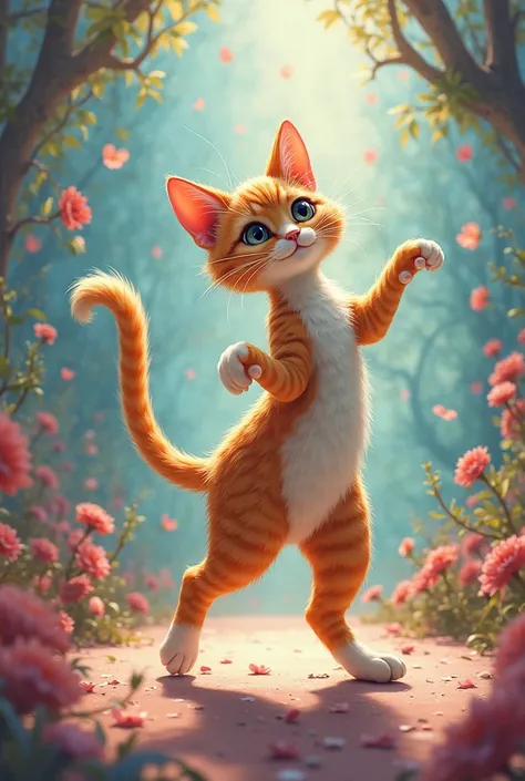 A dancing cat 