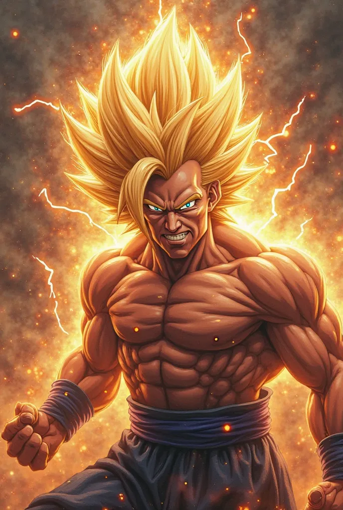 Give me Donald Trump using Super Saiyan 
