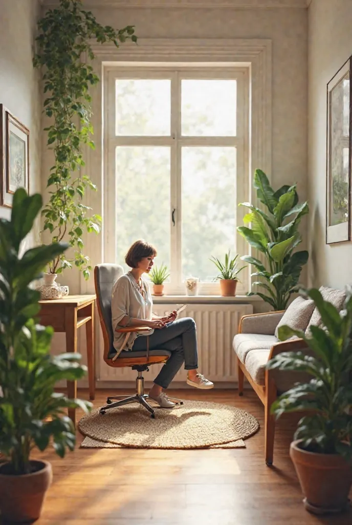 Psychology office with few plants