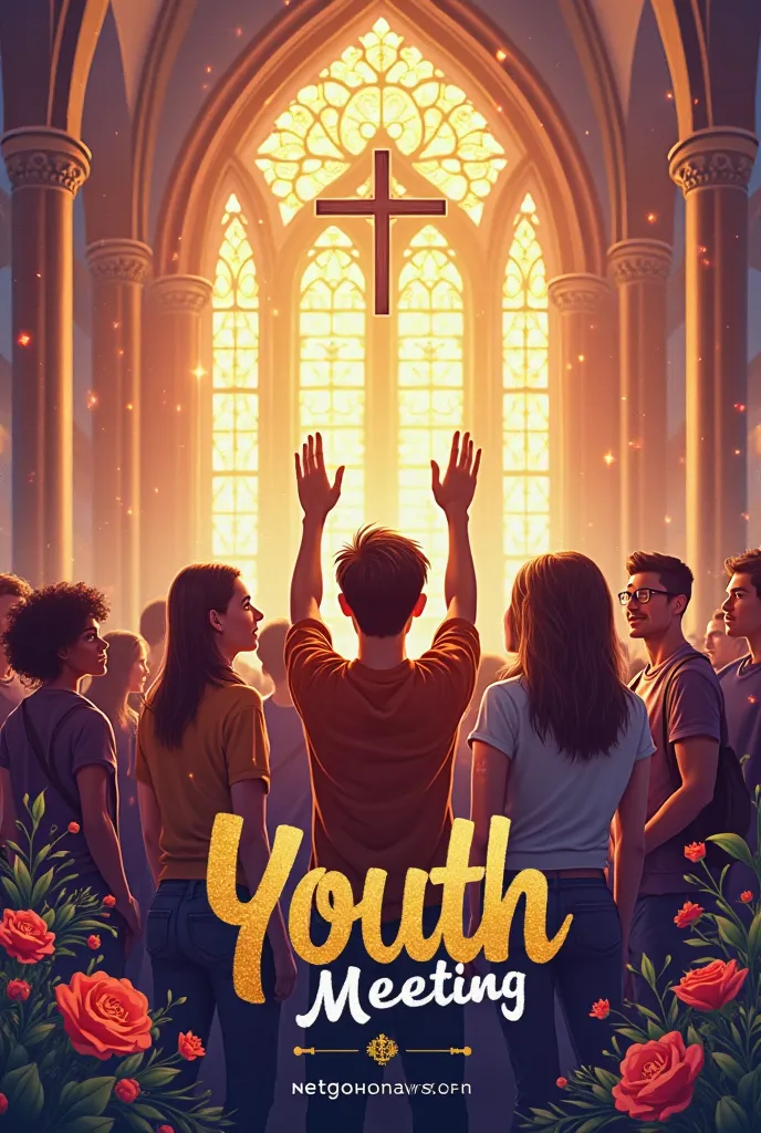 poster for a youth meeting in church