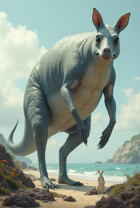 Kangaroo with the body of a whale