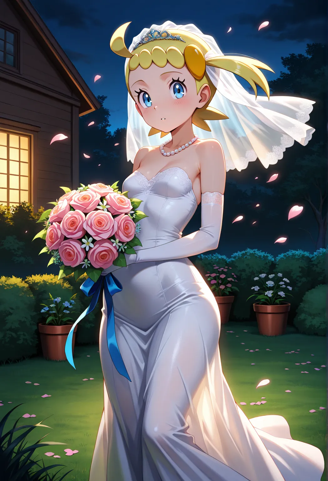 high resolution picture, masterpiece, best quality, amazing quality, official art, solo, 1girl,  Bonnie from pokemon, 1girl,zzBonnie, blue eyes, ahoge, blonde hair, hair ornament, short hair, side ponytail,
zzBonnie, blue eyes, ahoge, blonde hair, hair orn...