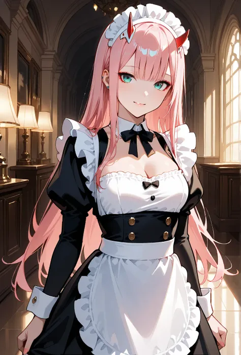 Waifu zero two sexy full body, HD model, maid