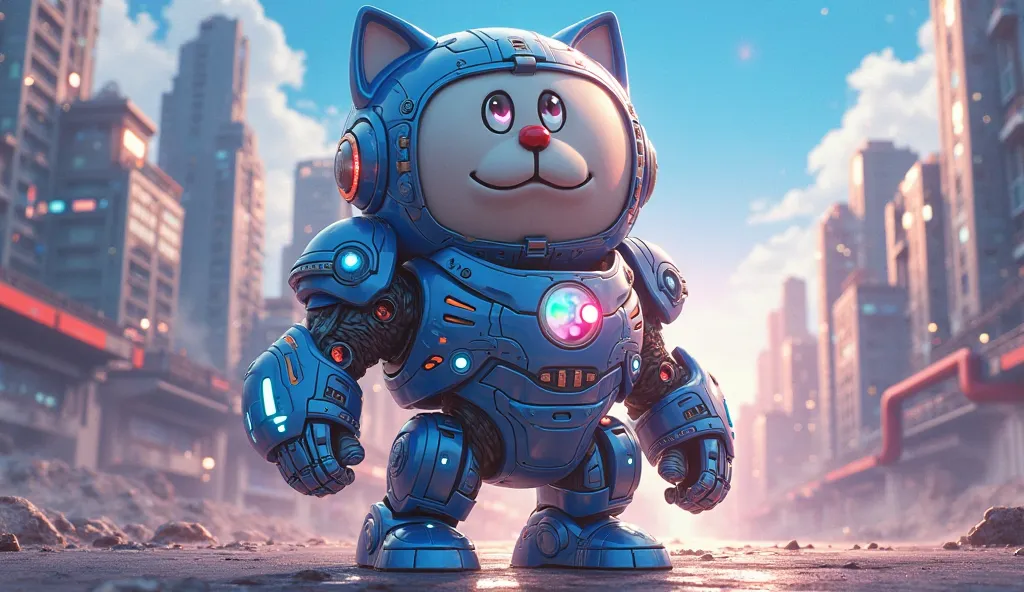 Doraemon becomes Iron Man
