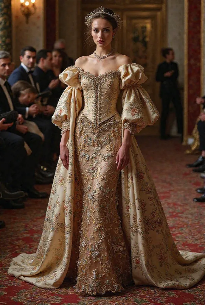 4. Regal Opulence: Baroque and Rococo Revival

Designer Inspiration: Look to designers like Dolce & Gabbana, Valentino, or Christian Dior.
Description: A collection that channels the opulence of the Baroque and Rococo eras, featuring rich fabrics like velv...