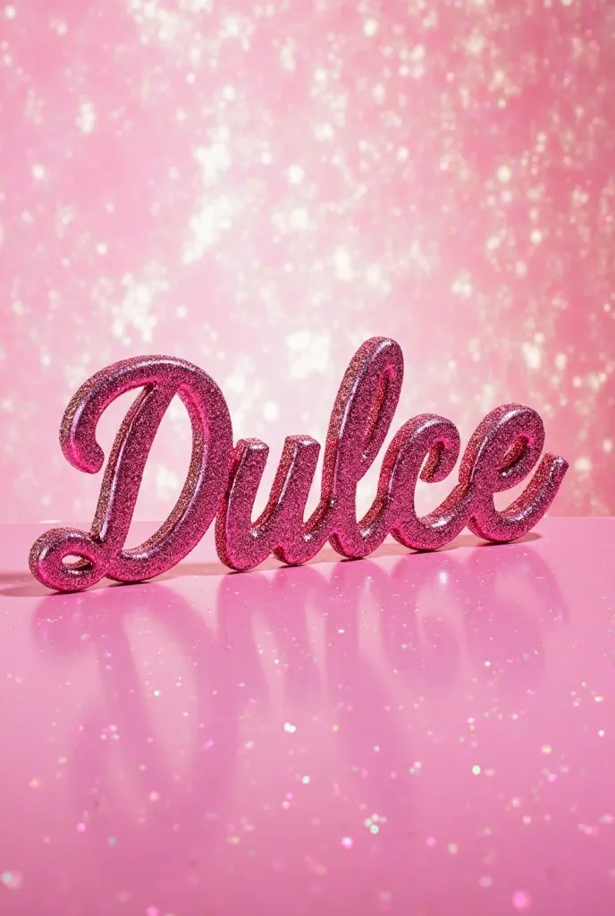 I want something for an Instagram profile picture 
And let it say Dulce with pink colors and the name is in glitter