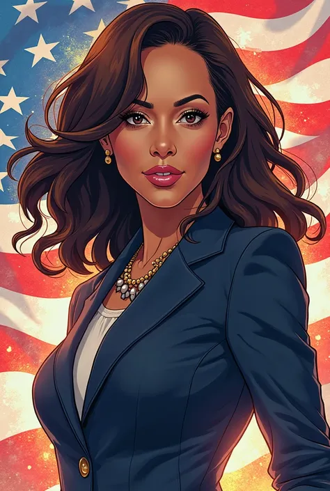 Kamala Harris in anime 