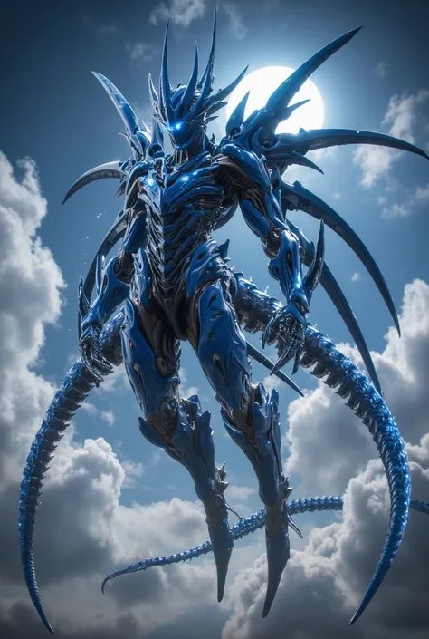  (  fantasy   )(  in the sea、Blue Sea Emperor swimming underwater Mecaliviathan、Underwater form、long body like a dragon、Leviathan's figure、LED lights up a lot)(  front-line configuration   )、    high definition,  masterpiece,       top quality made of stra...