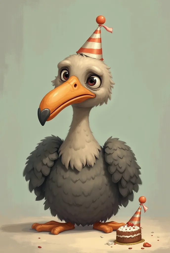 Cartoonist sad dodo birthday 