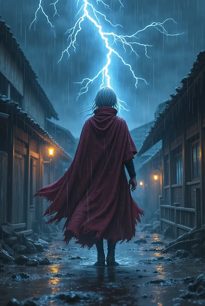 The rain hammers the roofs of Amegakure, each drop crackling against the metallic armor attached to my arm. The sky, A dark abyss , is cut by lightning that reveals for an instant the dark scenery around me. The smell of wet earth is To the iron of the blo...