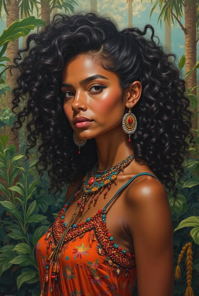 Make a Haitian Polynesian Native American girl