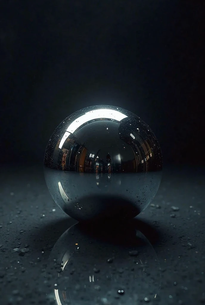 A Chrome eight ball 