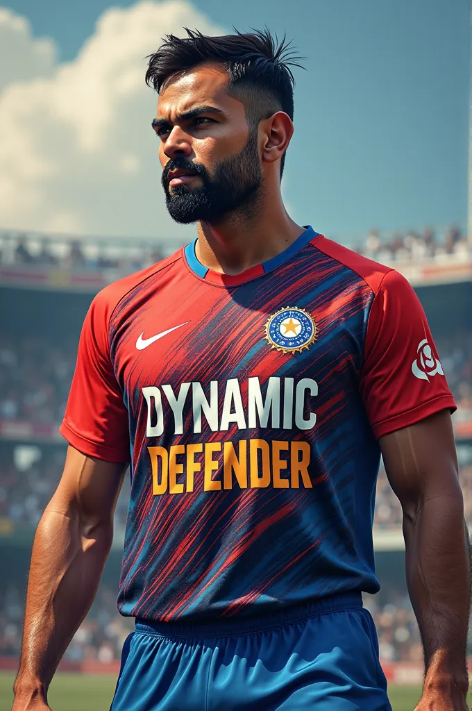 Virat Kohli wearing jersey od dynamic defender 