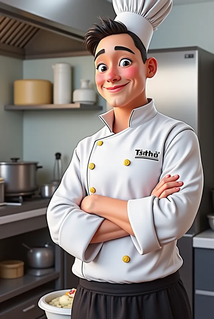 "A cinematic Pixar-style 3D illustration of professional chef