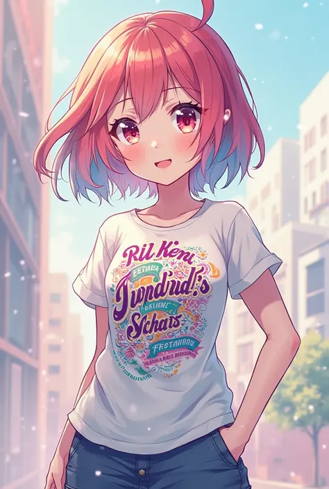  anime girl t-shirt 
