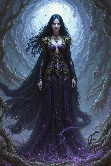 Create an image of Liliana vess from magic the gathering 