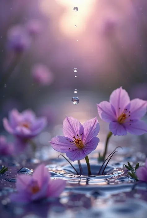 The first Water Wednesday heralding the arrival of Nowruz. You can use violets, a water droplet, fellows, or flowing water.