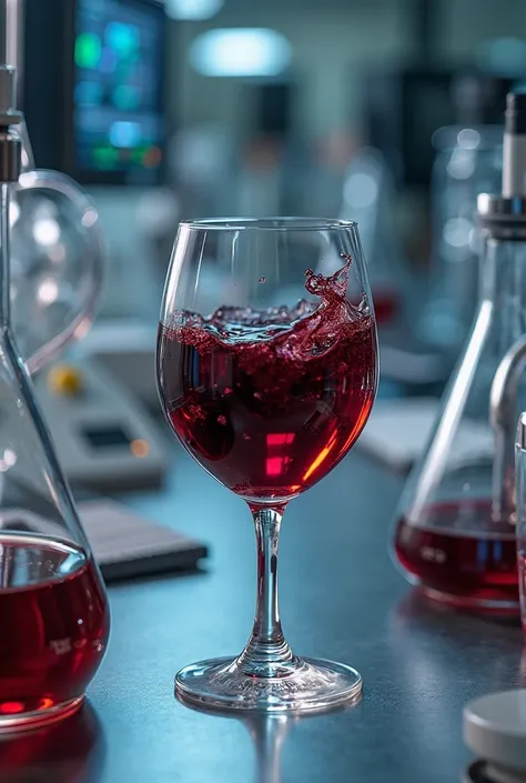 Lab test report of red wine