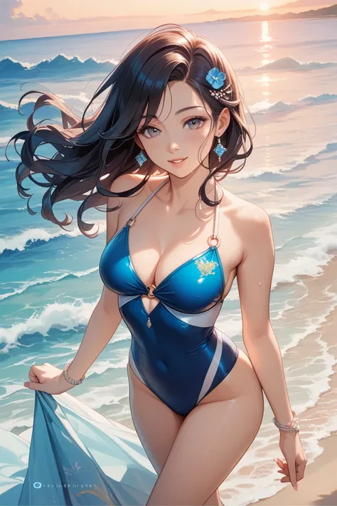 gravure　Black Hair Japanese　female　swimsuit　 Pichi Pichi 