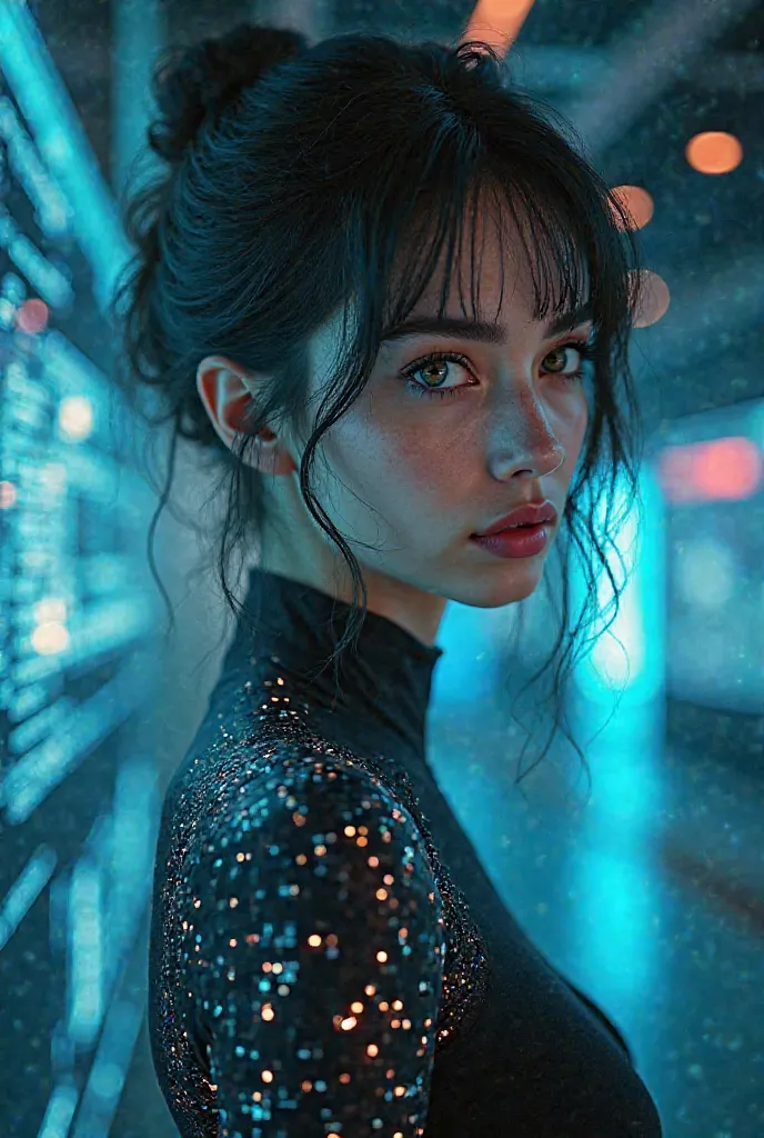 Sure! Here’s a prompt you can use to generate an image of a woman representing artificial intelligence:

"Create an image of a futuristic woman embodying artificial intelligence. She should have a sleek, modern appearance with glowing circuit patterns inte...