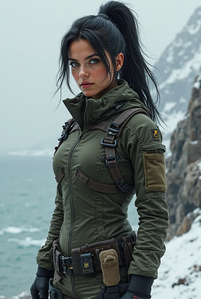 Of course, you have a version of Ingrid Falk in the style of Lara Croft:

Age:  30-35 years old .

Stature:  Approximately 1 .75 meters.

hair: , dark and rebellious , usually collected in a tall ponytail or tied to avoid being disturbed during high-risk m...