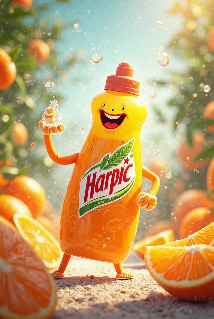 Harpic Orange Juice Advertisement 