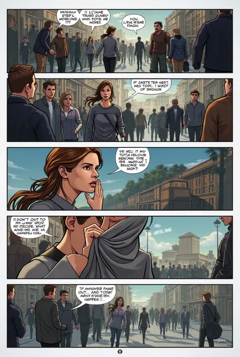 A comics about divergent 
Panel 1:
(Beatrice rushes out of the test room, her face pale, breathing heavily.)
Caption: "Divergent. Tori looked afraid when she said it."

Panel 2:
(She walks through a crowded street, people from different factions passing by...