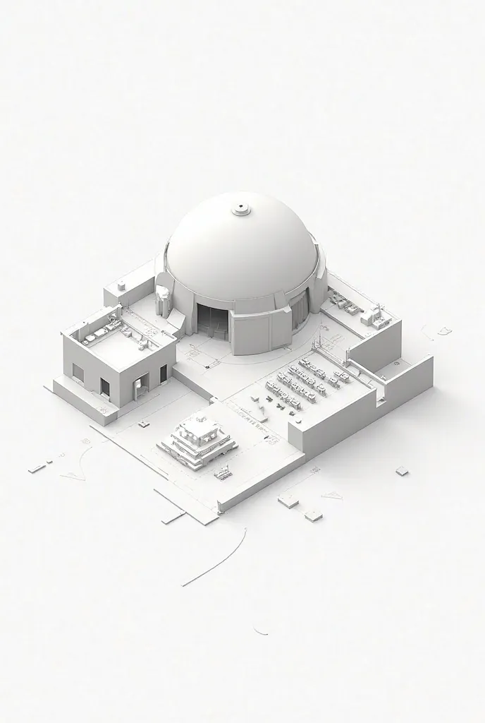 Create a 2D floor plan of the planetarium removes its color. Make it geometry