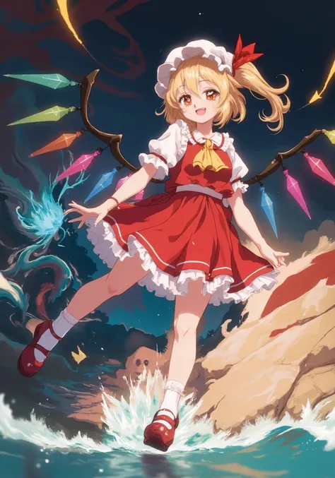 Flandre Scarlet happy with her teddy bear