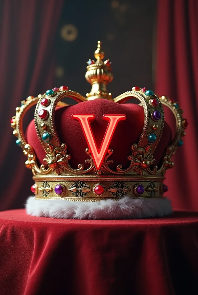 thioma crown with the letters FV in red