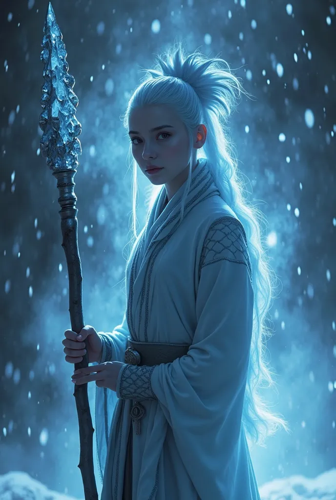 ((best quality)), ((masterpiece)), (detailed), perfect facePrompt :
imagine the mystical atmosphere of the highly realistic and detailed depiction of Katarafrom Avatar: The Last Airbender controlling ice with his staff, official photos, profile pic, son, h...