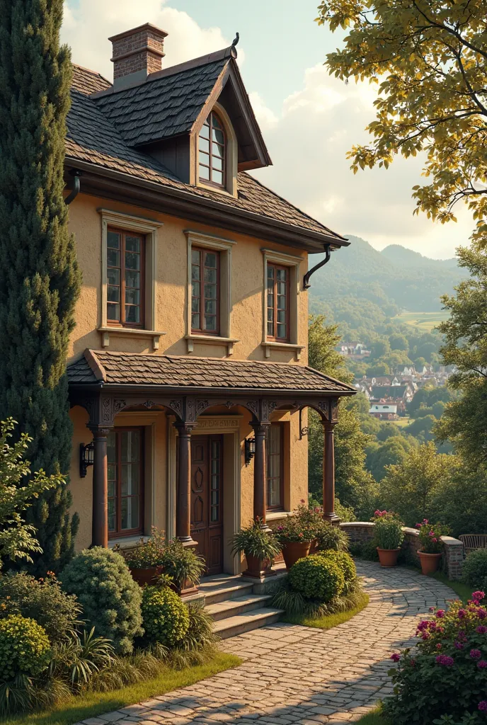 Europe vintage home, realistic, photo realistic, cinematic light ,no human 