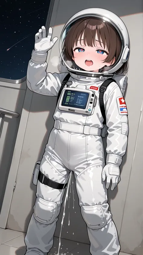 Adorable,loli,spacesuit,space_helmet,gloves,idol,female orgasm,difficulty breathing