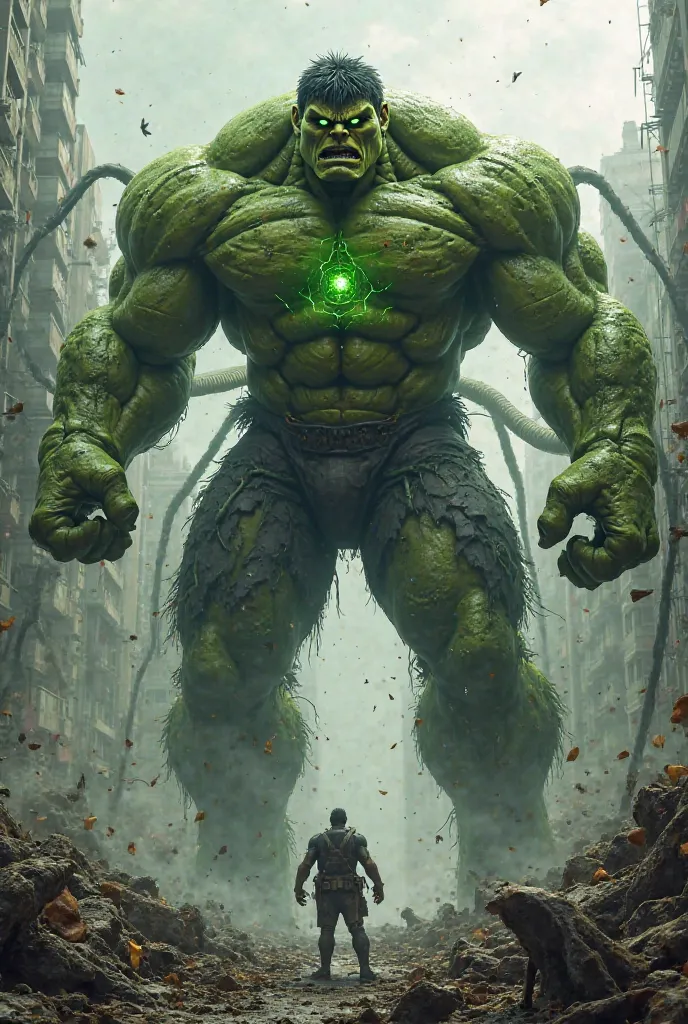 Please create an hybrid animal image for spider+hulk 