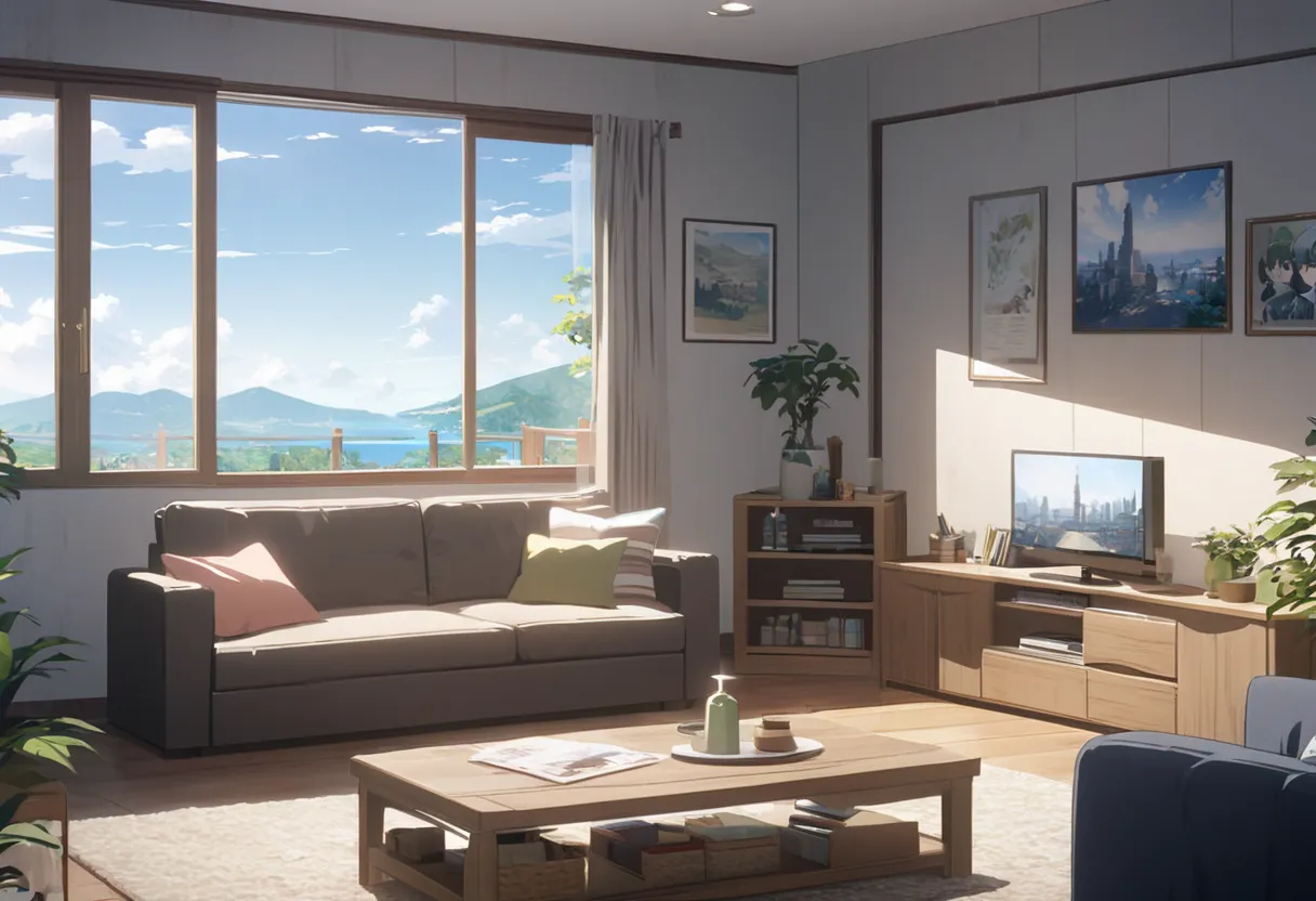 living room,Anime Picture