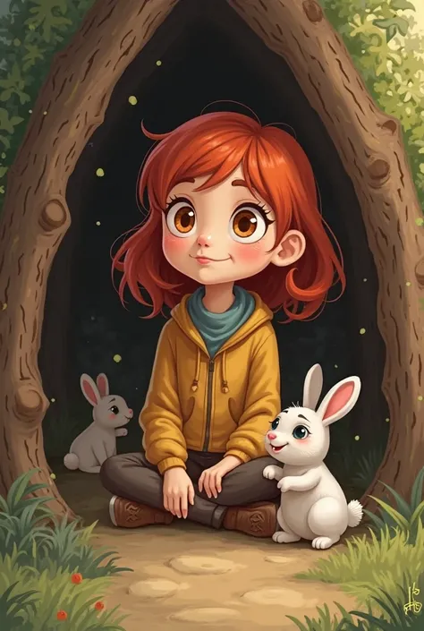 While looking for a place to shelter, she found a small rabbit hiding in a wooden hollow. The rabbit looked at her and jumped in nearby. The good-looking girl, red hair, orange eyes, was overjoyed and thought of her mother waiting at home.


Request a cart...