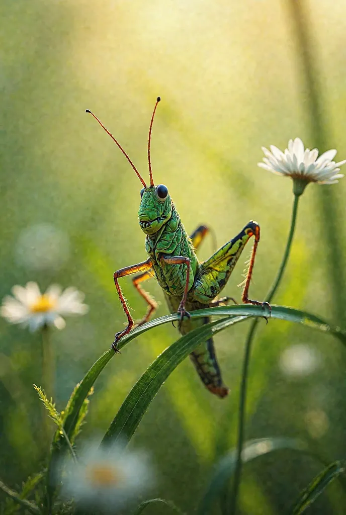 The Grasshopper does not dress with pants