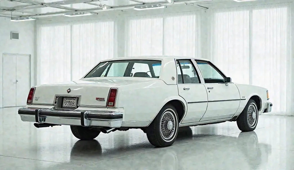 1980 Chevrolet Styleline white colour back side showroom