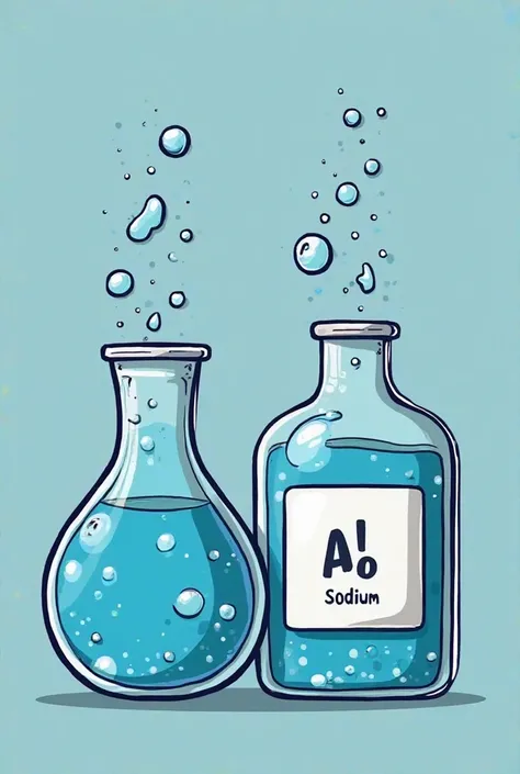 I need a cartoon image for this paragraph ( I am the chlorine atom. I need an extra electron to become more stable ! What do you think we should cooperate? The element symbols should show the chlorine symbol Cl and the sodium symbol Na