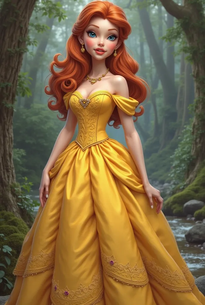 realistic Daphne Blake and Belle disney princess
