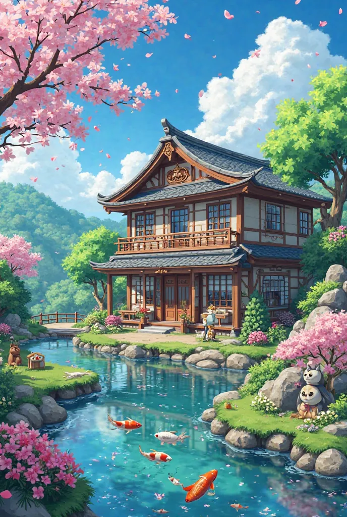 An anime villa
