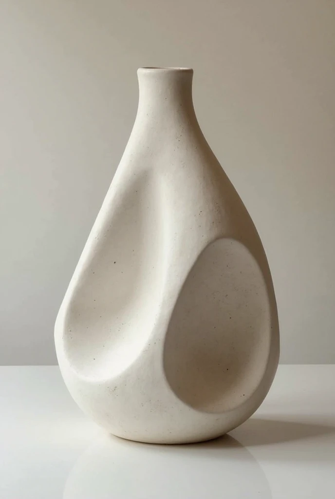 an abstract ceramic vase