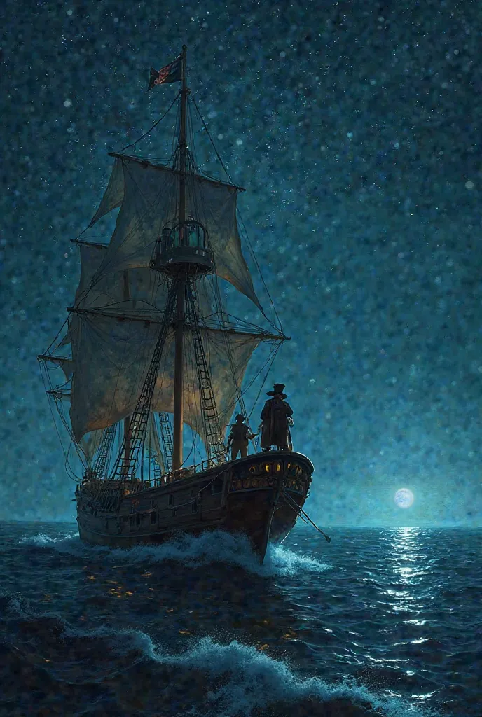 Chameleon pirate on a ship the Starry Sea 