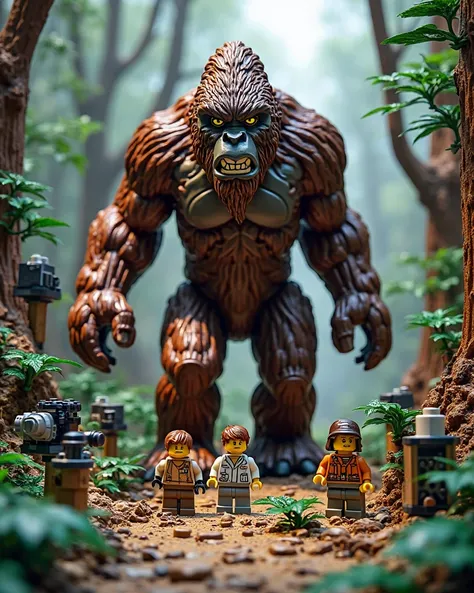 Create an image representing a lego set abaut a big foot biology

