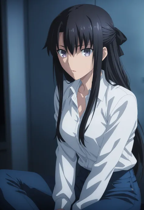 masterpiece, best quality, amazing quality, highres, absurdres, very aesthetic, high resolution, ultra detailed, perfect details,  darkness, night , school, outside, ufotable style, upper body, 
 
1girl, ufotable style, anime style,  (anime coloring:1.5), ...