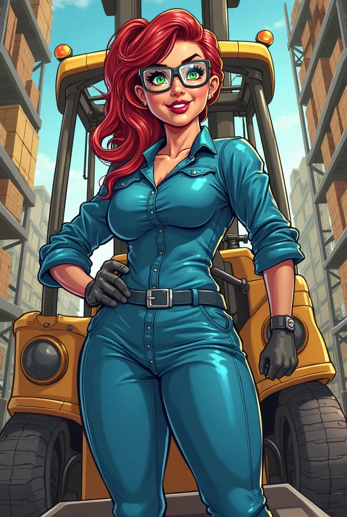 Forklifter hot female comic character Betty belle