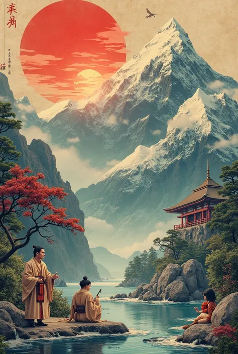 Japanese background picture for mythology 