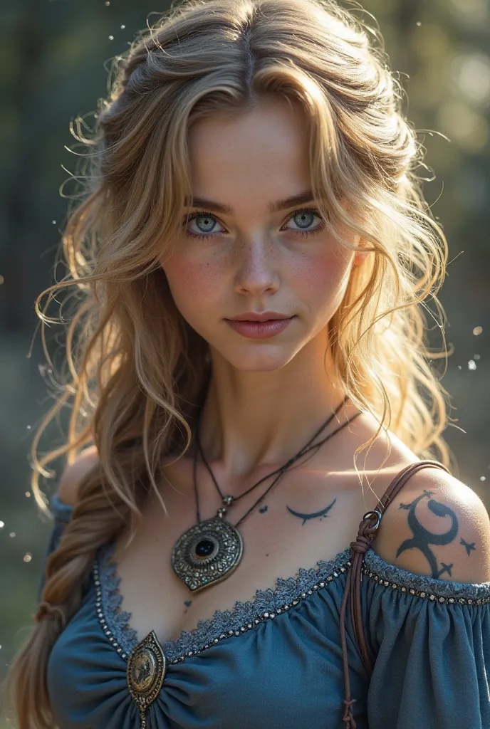 girl with hair:  dark blonde ,  mid-back length ,  with golden reflections under the sunlight . Straps usually fall over your eyes.
eyes: Deep blue with silver sparkles. When you use your forbidden magic, they shine like stars.
fur: Pale with a faint pink ...