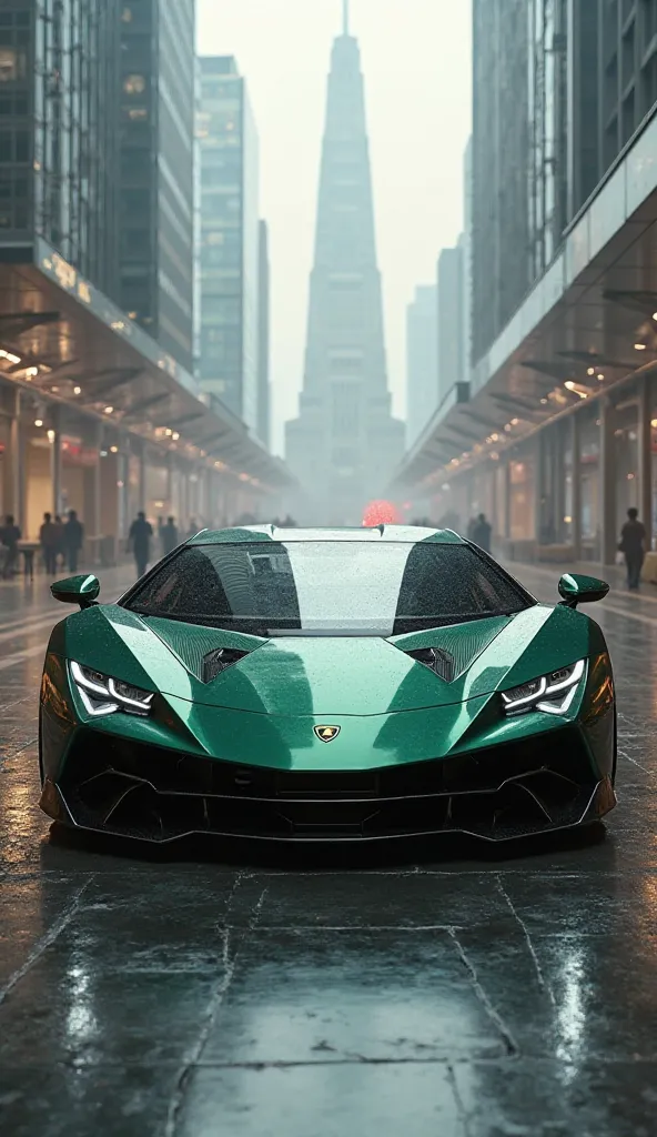 2025 Lamborghini temerario in dark green colour