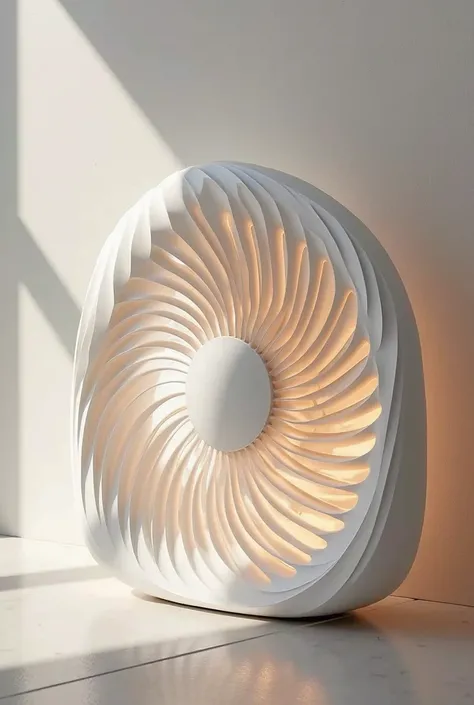 Bladeless fan with petal design